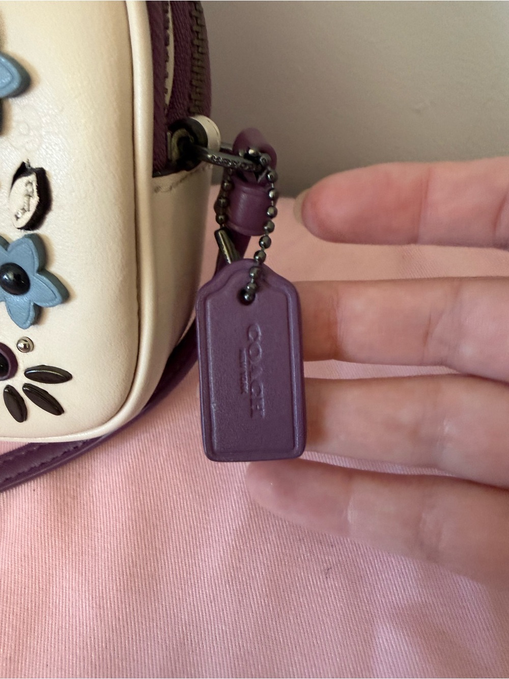 Coach Floral Appliqué Camera Double Zip Crossbody - Picture 5 of 10